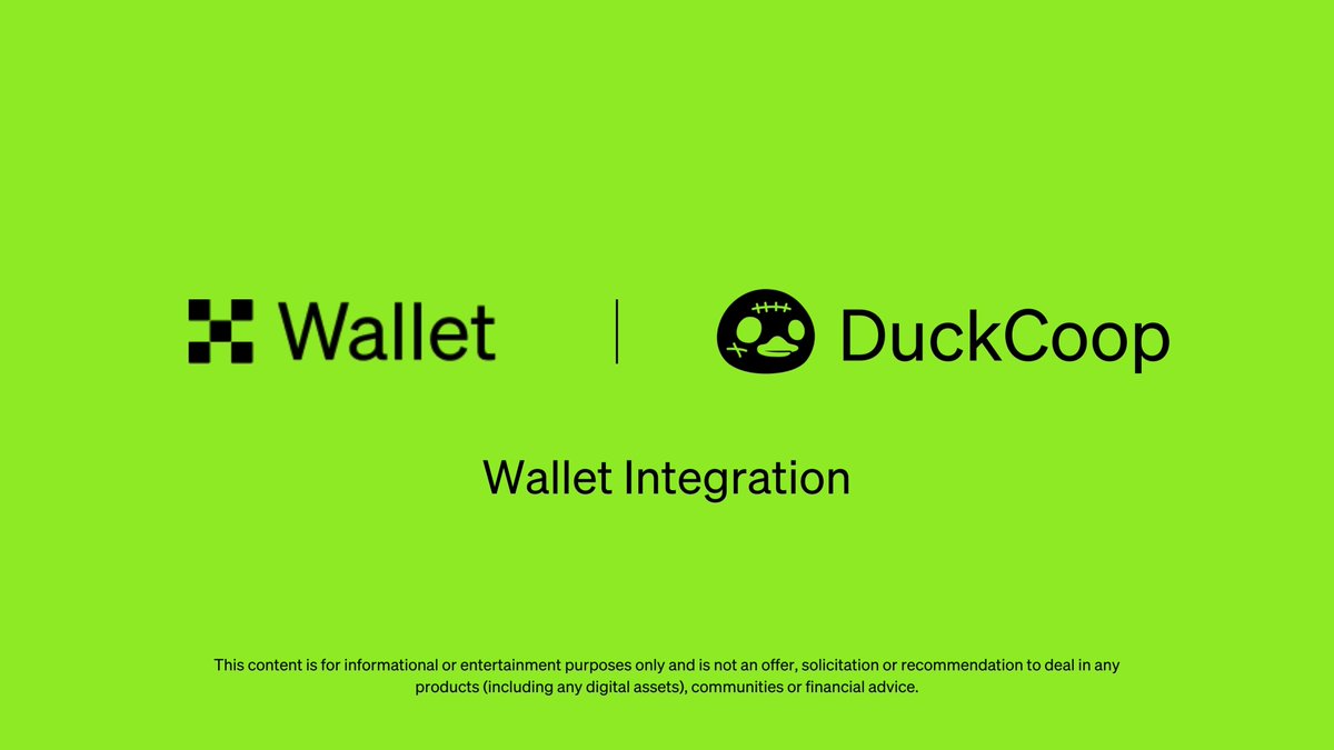 We're happy to share that @DuckCoop_TG has integrated our Wallet!

You can now use #OKXWallet to check-in seamlessly on the DuckCoop MiniApp. 