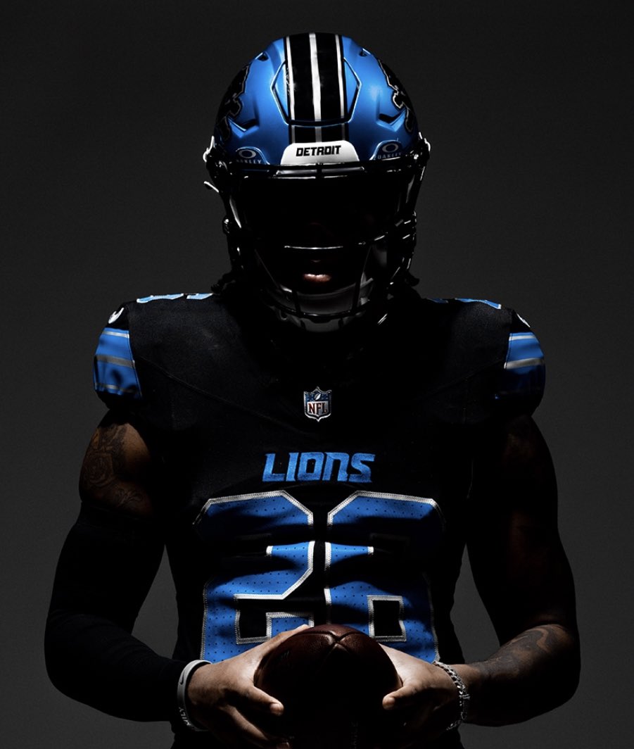 Lions make it official.  Black uniform debut on Monday Night Football against the Seahawks. 