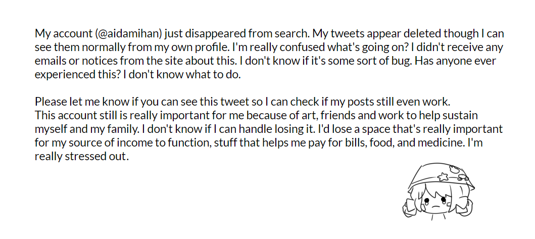 Kindly read, I didn't delete my account. I have no idea what's going on :(( 
