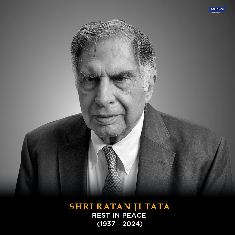India has lost its Ratan!💔
An institution in himself, he will be remembered for generations to come.
Om Shanti.🙏
Rest in peace #RatanTata 