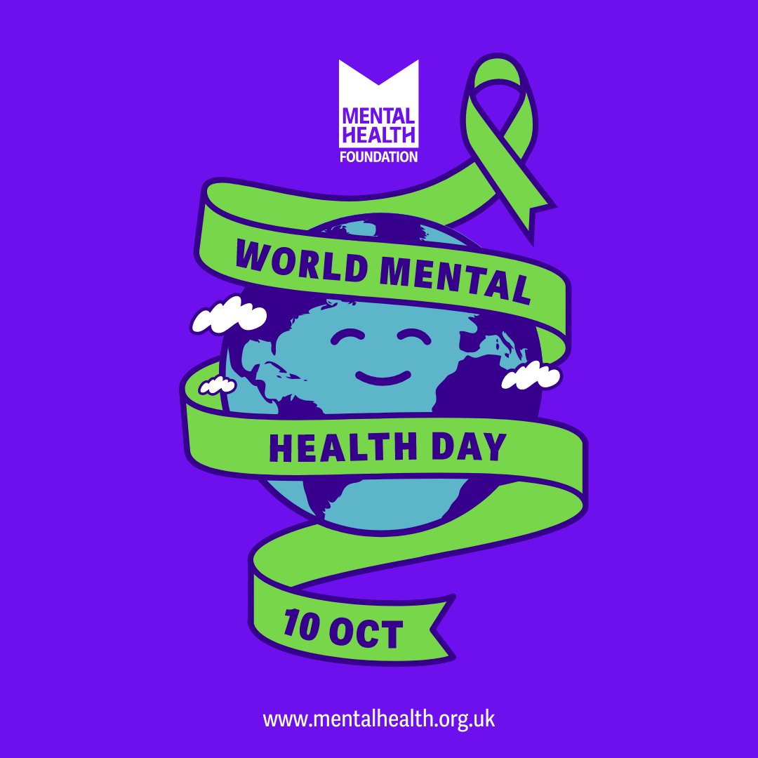 It's World Mental Health Day! 🌍💜

It’s a day to talk about mental health and show everyone that mental health matters.

We all deserve good mental health. 💜 