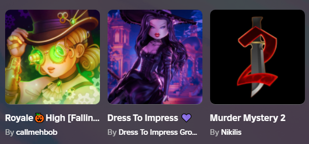 the big 3 of Roblox Halloween updates 🫰 