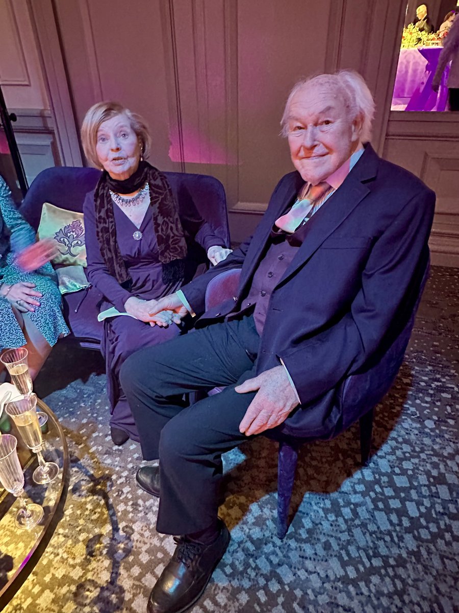 Happy birthday to my darling Da #TimothyWest, who is 90 today. A proud Yorkshireman by birth (Bradford 20/10/32).

Here’s a pic from earlier this year, celebrating Shakespeare with Ma. I’ll be seeing him later if you wanted to pass on any good wishes 