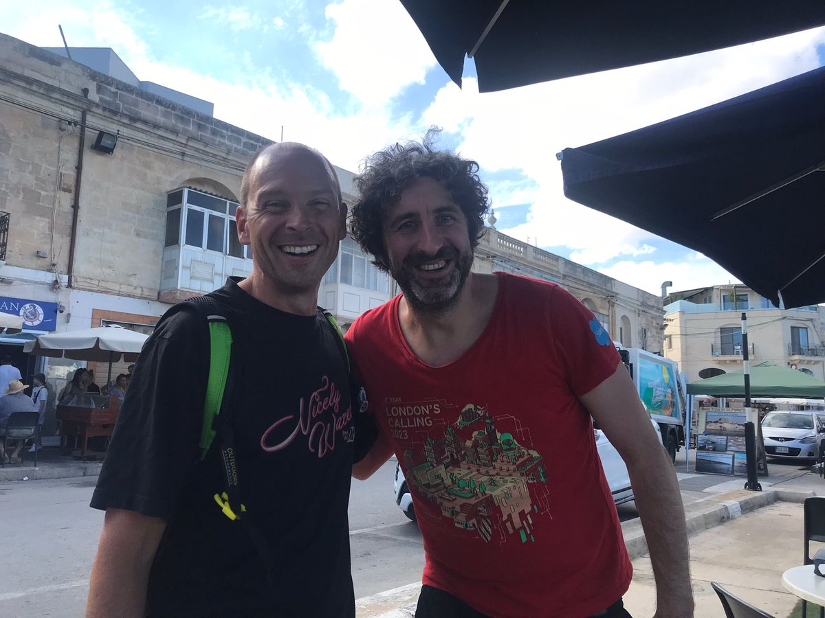 This guy is called Martin. He was my German exchange partner in 1997. Twenty seven years later he’s just walked past my table, both of us on holiday. I like it when life does this sort of thing. 