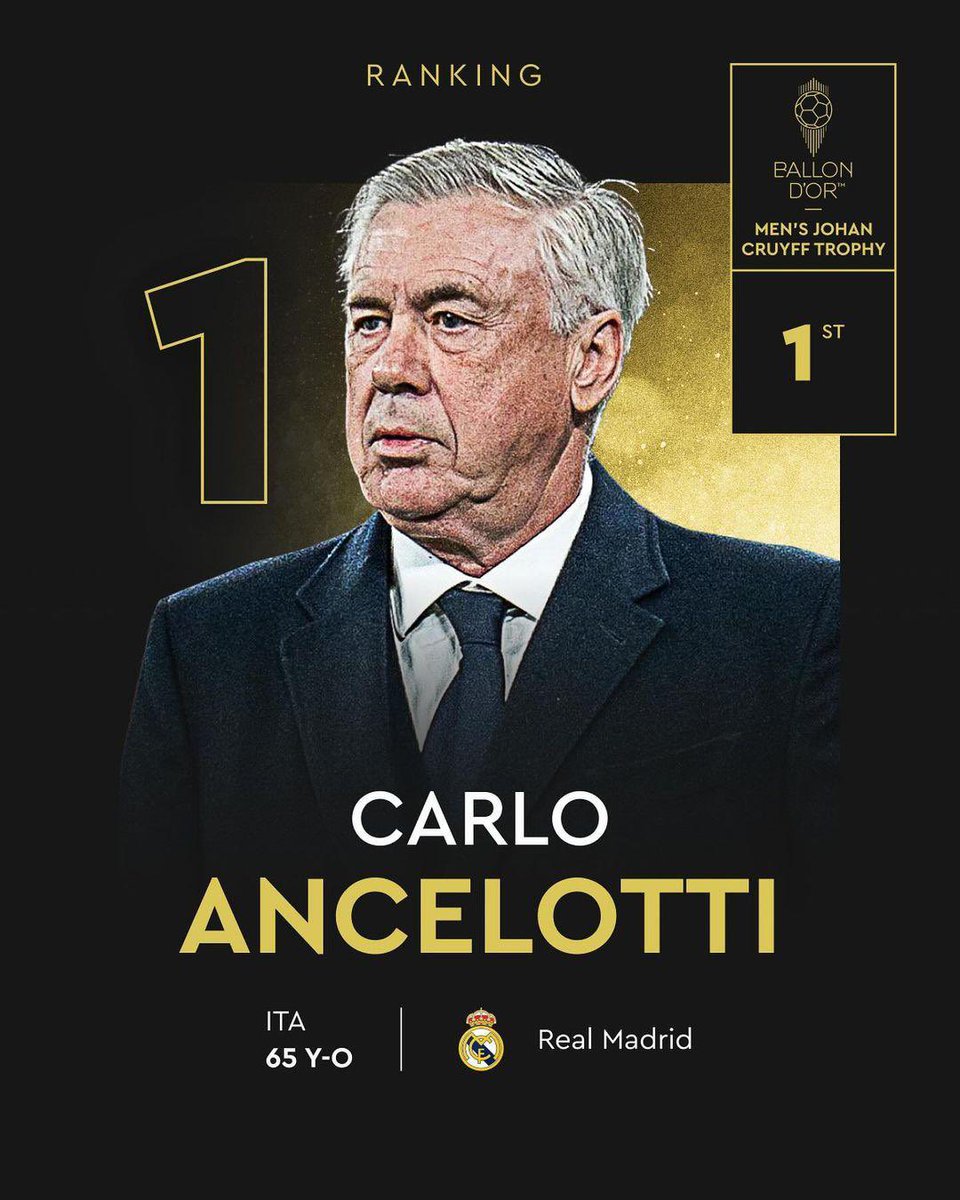 I want to thank my Family, my President, my Club, my Players and above all Vini and Carvajal. 