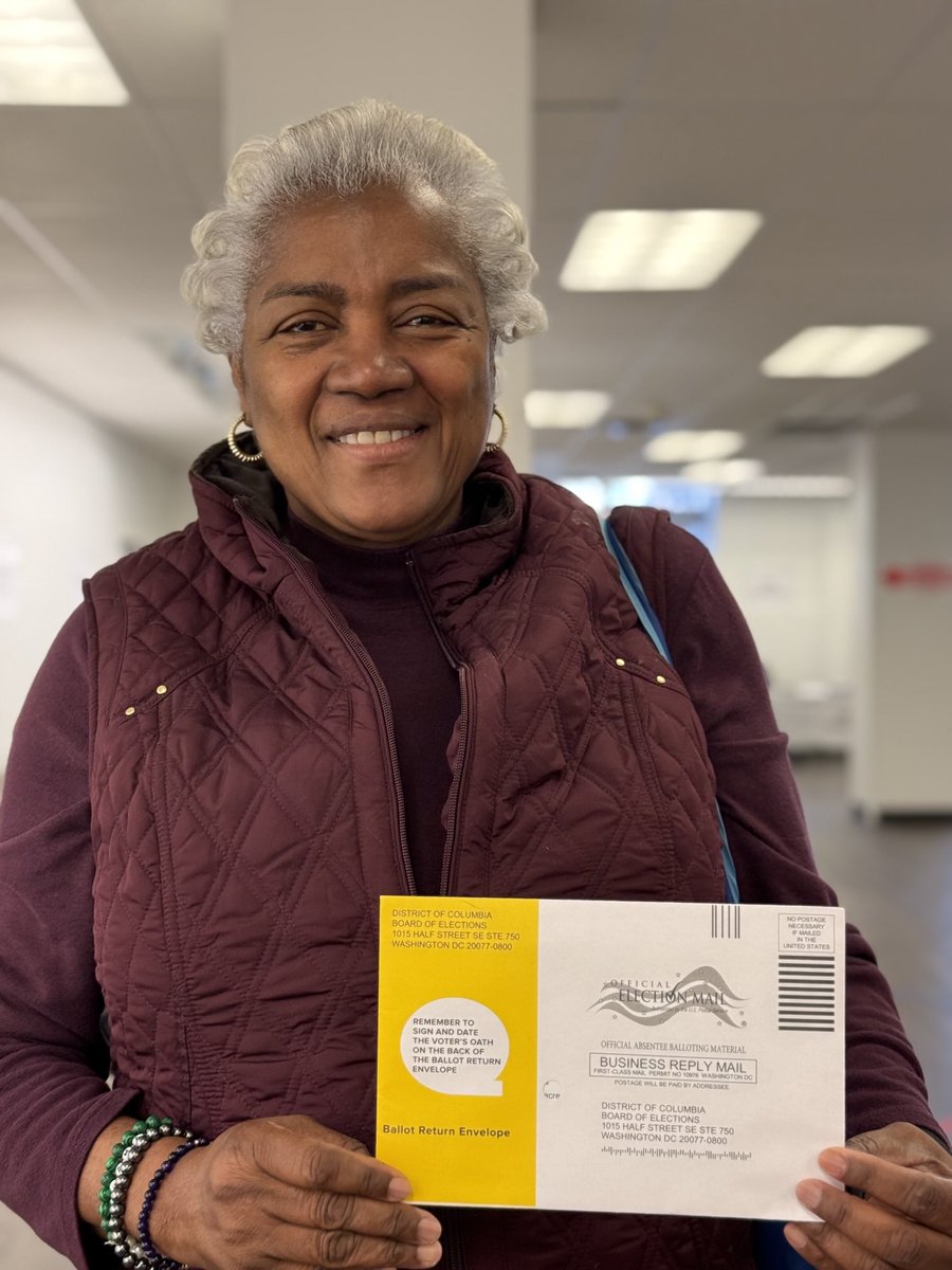 It’s official. I have just voted in my 12th presidential election. And I proudly cast my ballot for the next President of the United States of America Kamala D Harris. Early voting continues today in DC. I went to 10th and U near Howard University. You know. 