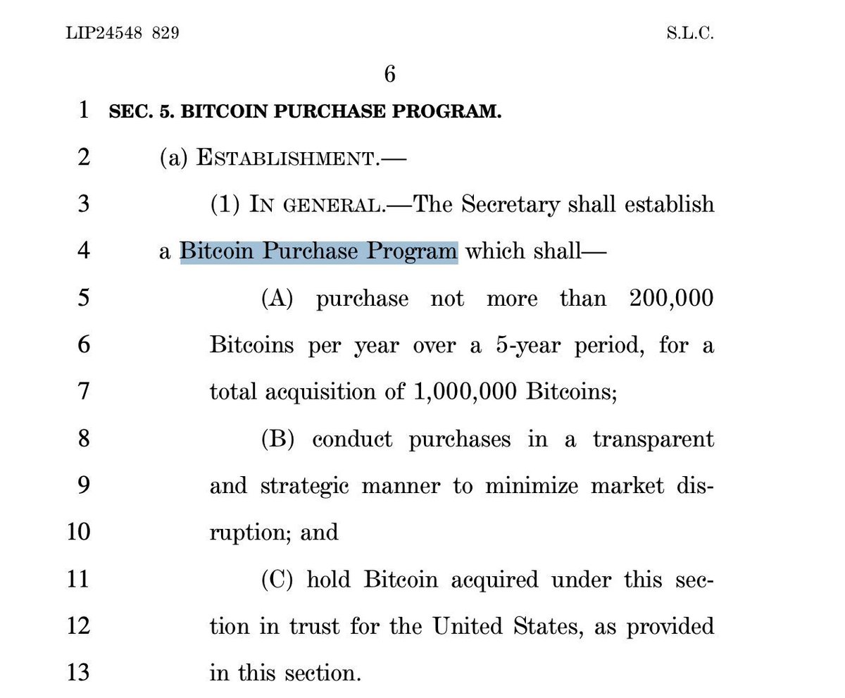 The US Government is about to put a 200,000 #Bitcoin yearly buy order into the market.

Valued at $14bn per annum or $57.4m of daily purchasing.

Add this to MSTR’s daily purchase of $20.4m a day.

And you have a combined daily “floor” - buy at any level - price of $77.8m per 