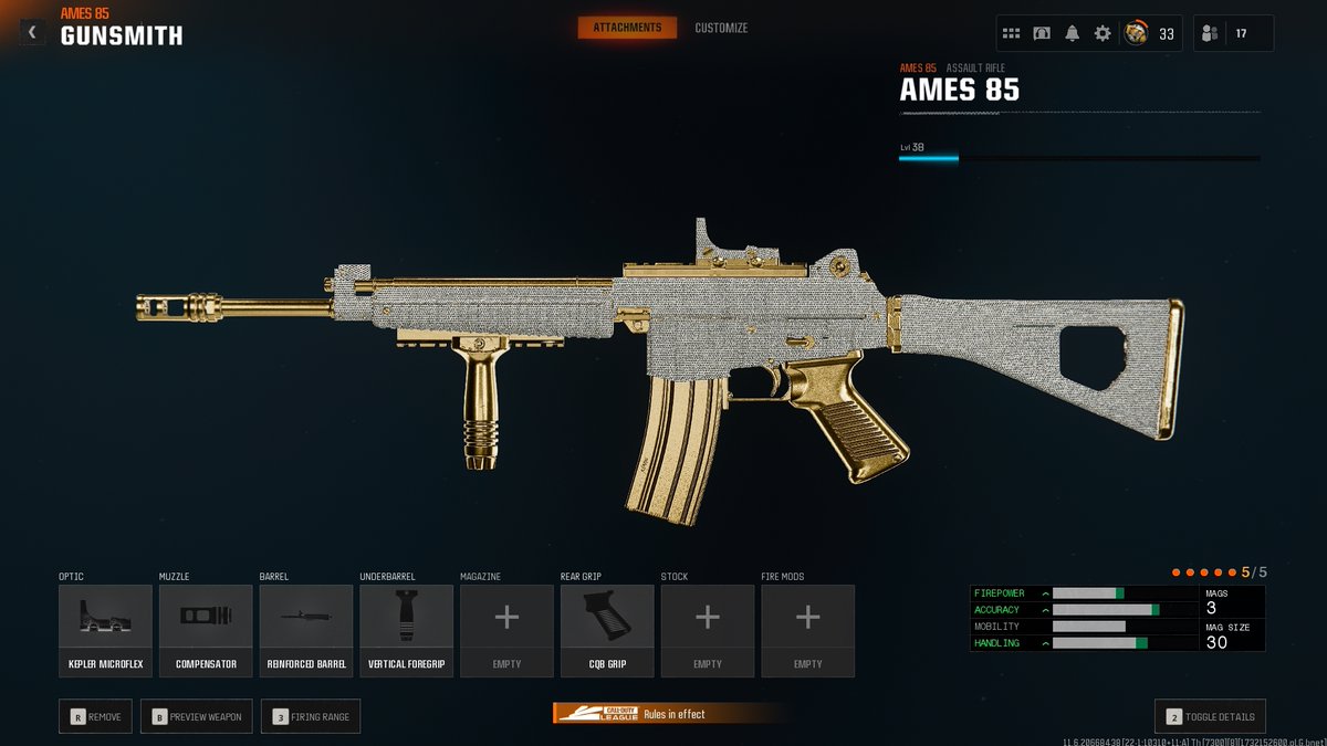 AR Classes for ranked play 
