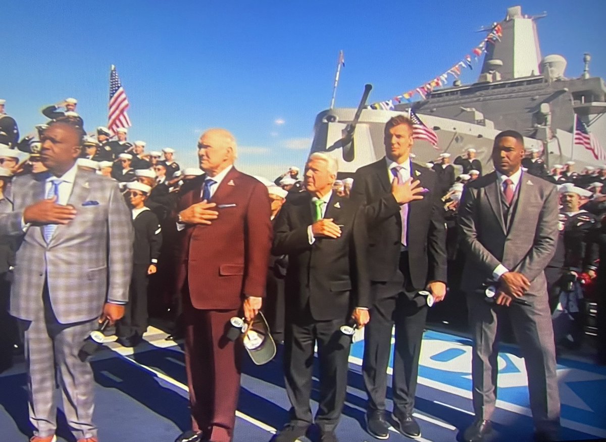 Michael Strahan disrespected the military during a Veterans Day pre-game show on @NFLonFOX. The great irony is Strahan on a ship surrounded by men and women who would willingly sacrifice their lives to protect his freedom. So, his behavior is not just repugnant, it's downright 
