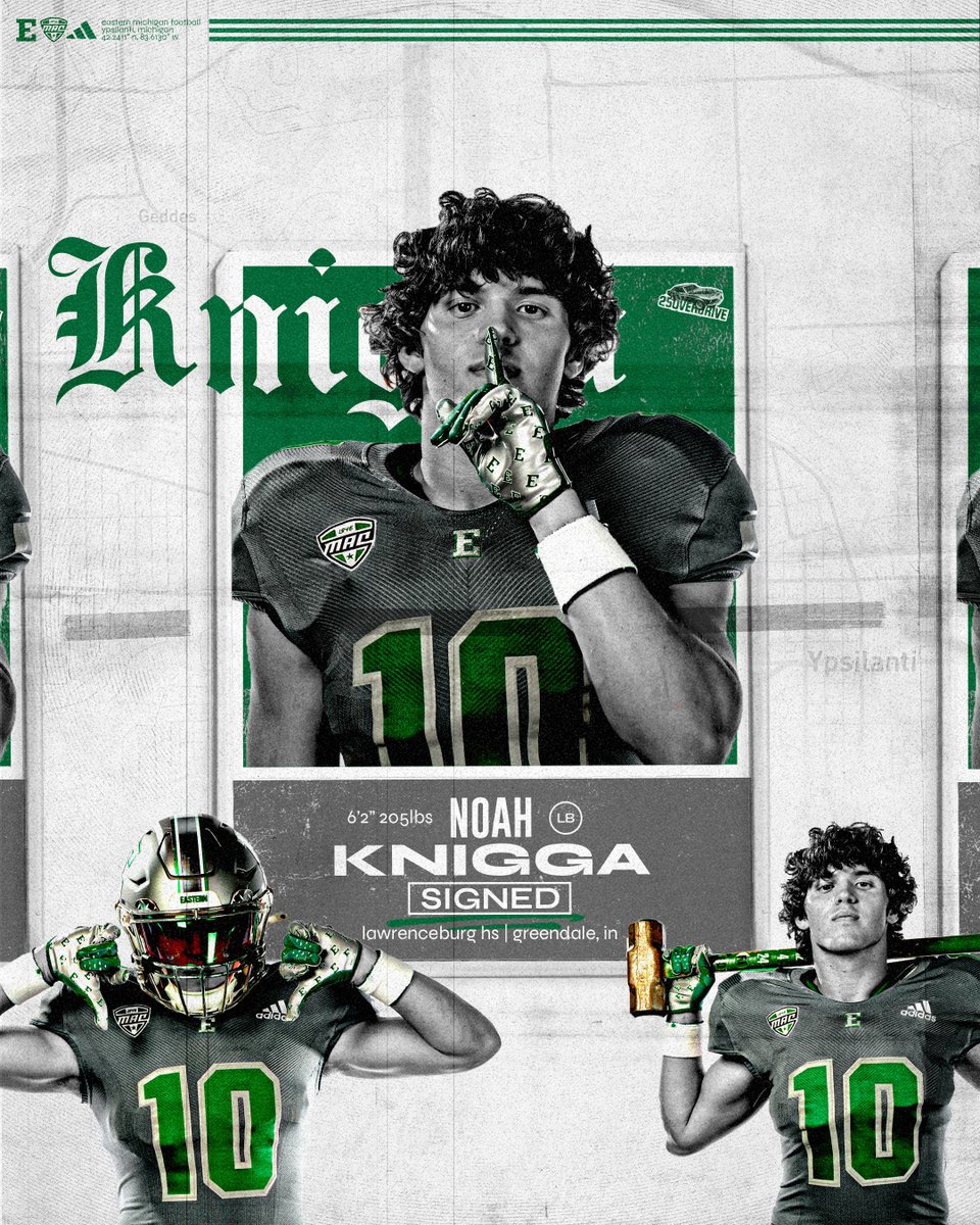 Needed a stud at LB, and we Noah guy. 

@KniggaNoah (Noah Knigga) just made it OFFICIAL! ✍️

#ETOUGH ⛓️ #25OVERDRIVE 