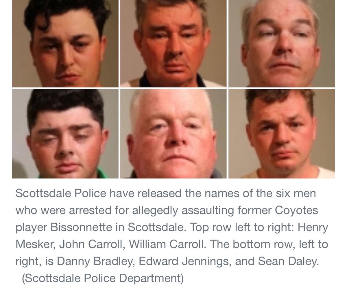 Biz barely has a scratch and these 6 clowns look so tuned up hahahahaha what fucking losers 