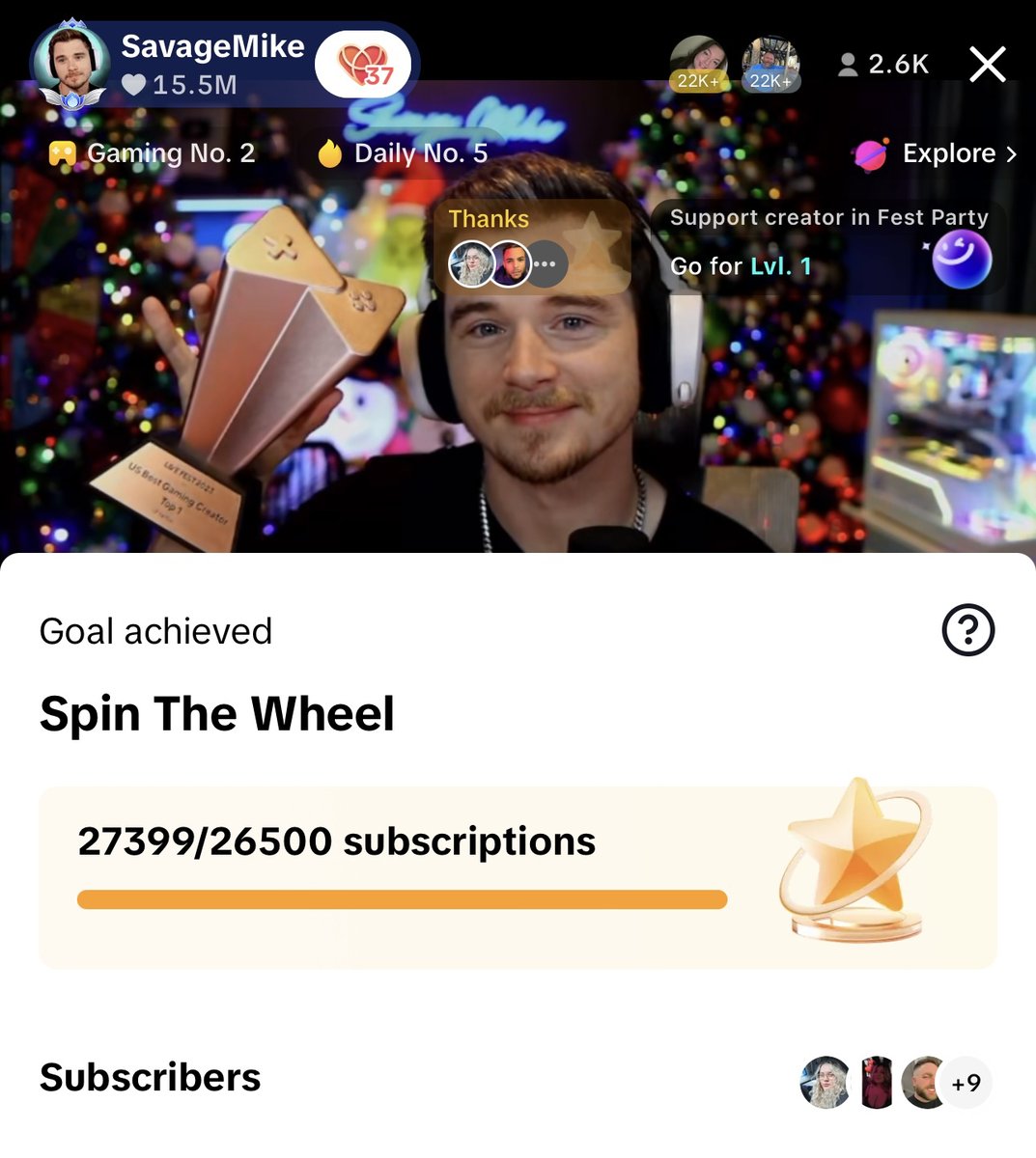 #1 TIKTOK LIVE FEST GAMING 2024! 🏆🥇 WORLD RECORD SUBS ON TIKTOK! (27,399) Thank you SO MUCH to my community, my family, my friends, and EVERYONE who supported me throughout this! 🩵 My life is changed because of my community and the FAMILY we have built! NONE OF THIS WOULD BE 