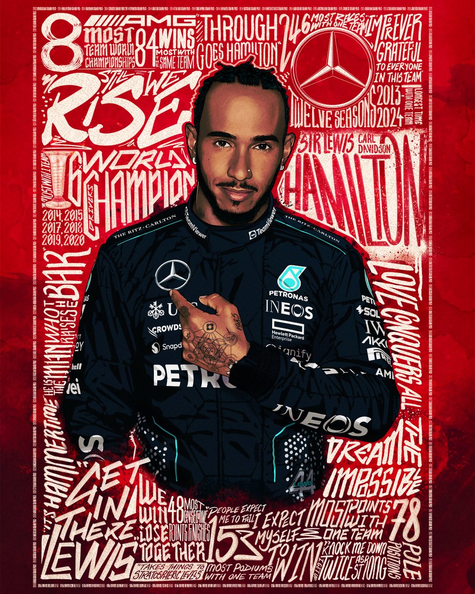 Every win, every title, every moment together. ✨ #LH44 x Mercedes is a legacy unmatched. 💛💜
 
Let’s do this one final time 👊
 
#F1 #AbuDhabiGP #WeLivePerformance #WorldsFastestFamily 