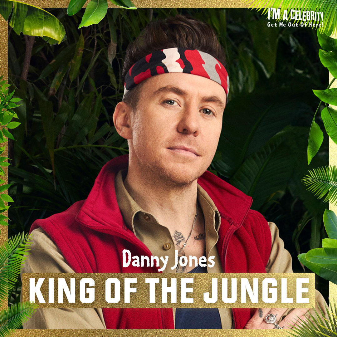 Take a bow! Rockstar Danny Jones is leaving Australia as King of the Jungle 2024 🎸 #ImACeleb 
