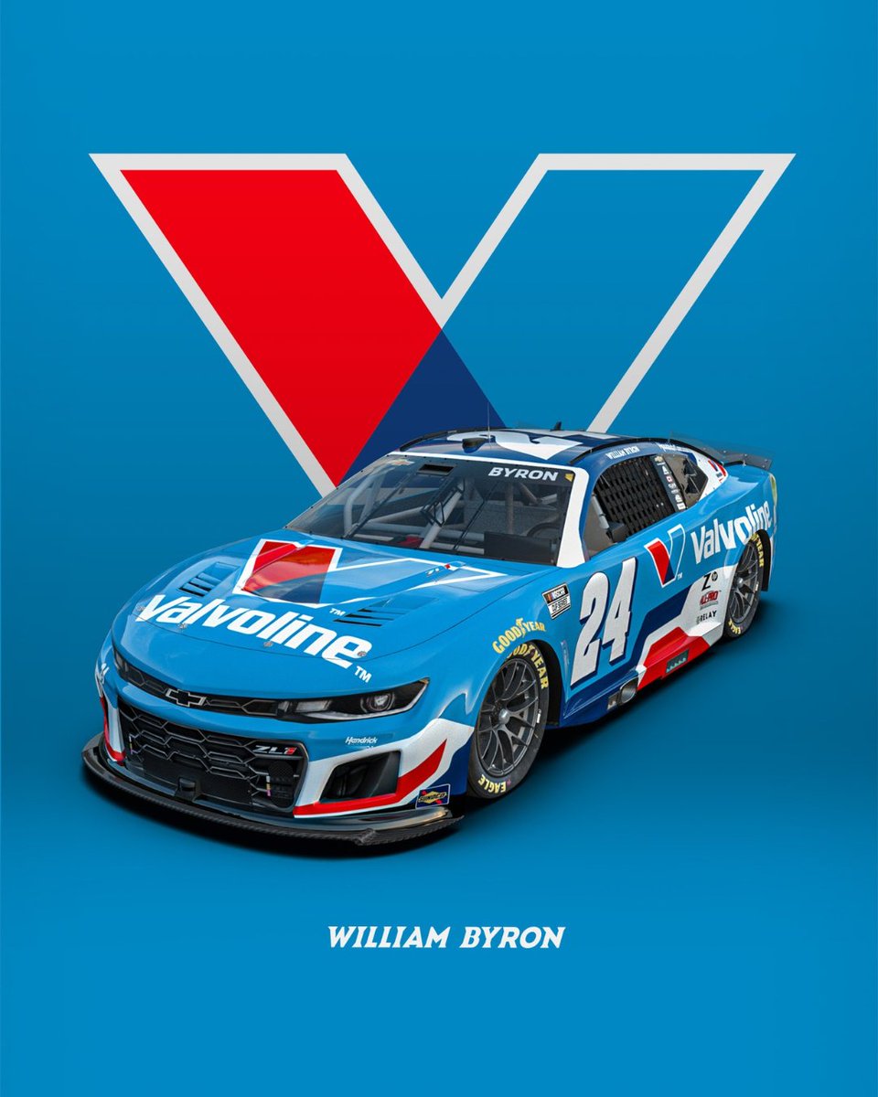 A new year. A new look. Same drive. @williambyron @TeamHendrick let’s make 2025 unforgettable. #TeamValvoline 