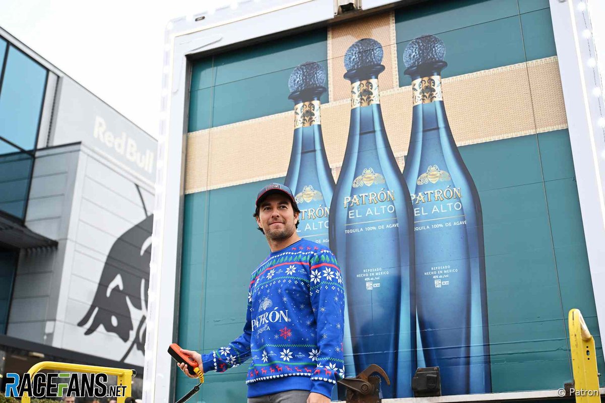 Sergio Perez has delivered 2,000 bottles of tequila to Red Bull team members at their Milton Keynes base.

#F1 