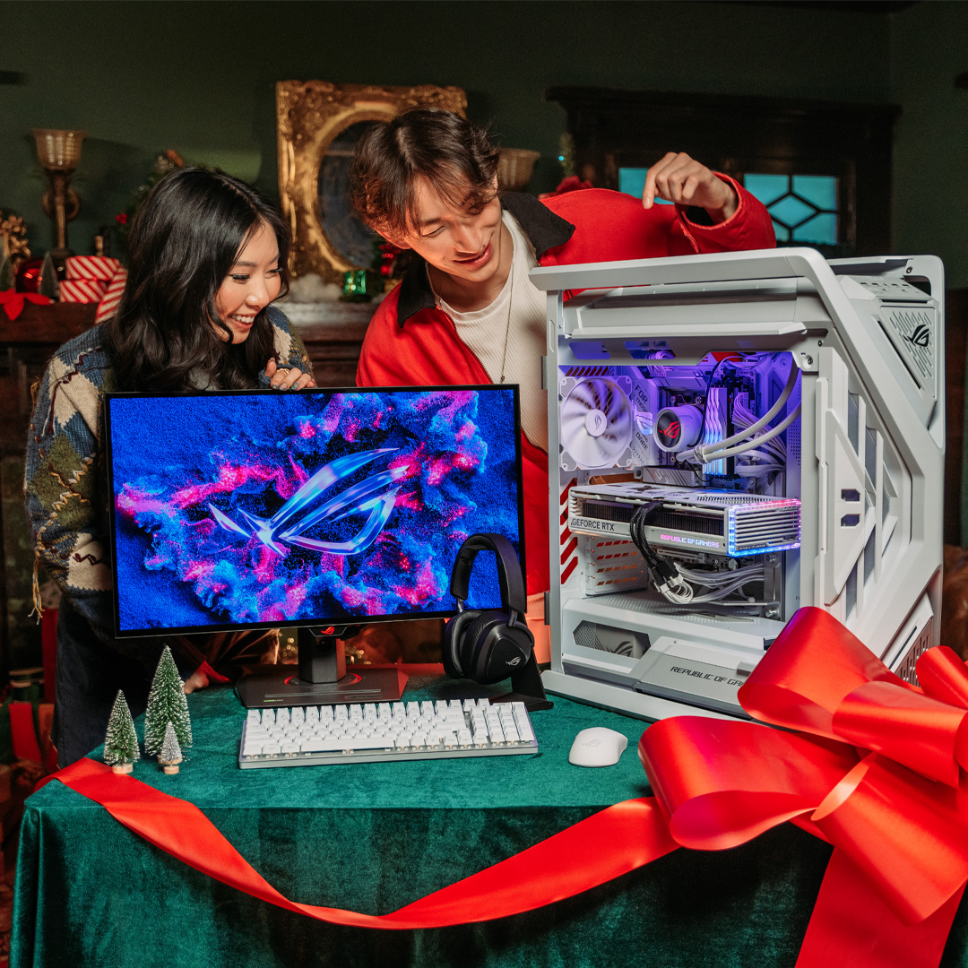 The holidays are here and we want to cap off 2024 with an Ultimate #ROG Holiday Gaming PC Giveaway!

❤️ Like this Tweet
♻️ Reshare with #ROGHolidays
🫂 Tag a friend who should enter!

Join the Giveaway &amp; Full Details 👇
https://t.co/WqVCS2uzp2 