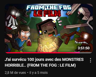 À votre avis, cette vidéo m'a rapporté combien ? 