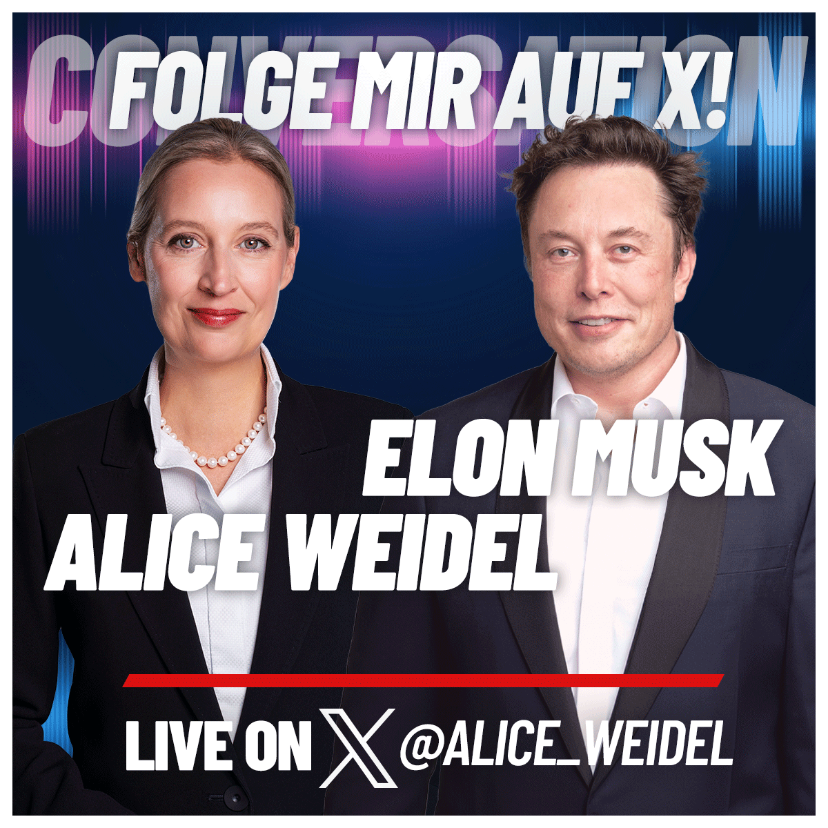 Folge mir jetzt auf X und sei ab 19 Uhr live dabei! Im Anschluss wird es exklusiv an dieser Stelle ein Video mit deutscher Übersetzung geben. 