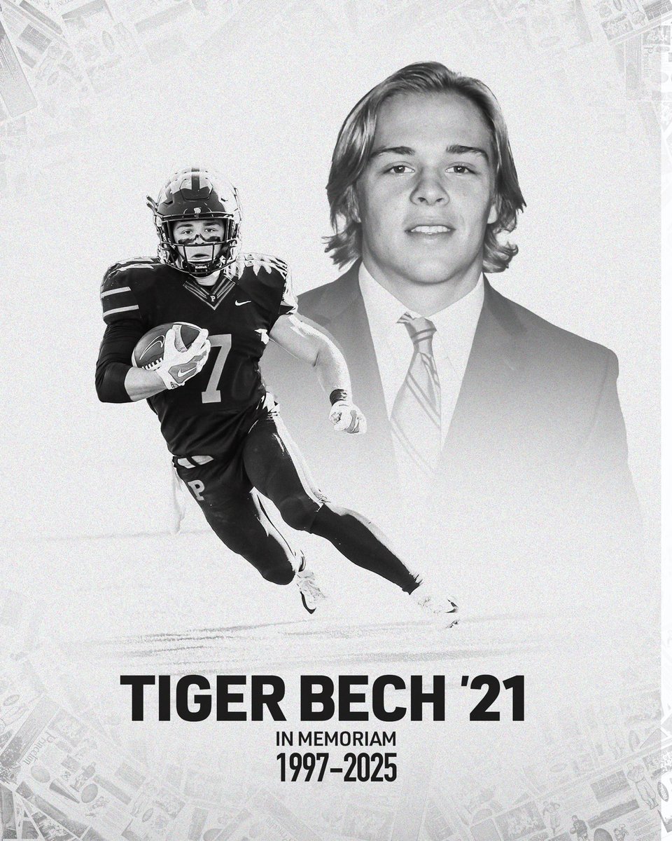 Princeton Football mourns the loss of Tiger Bech ‘21.

Our thoughts and prayers go out to his family and to all of the victims of the Bourbon Street attack.  

https://t.co/aLWMyd57lL 