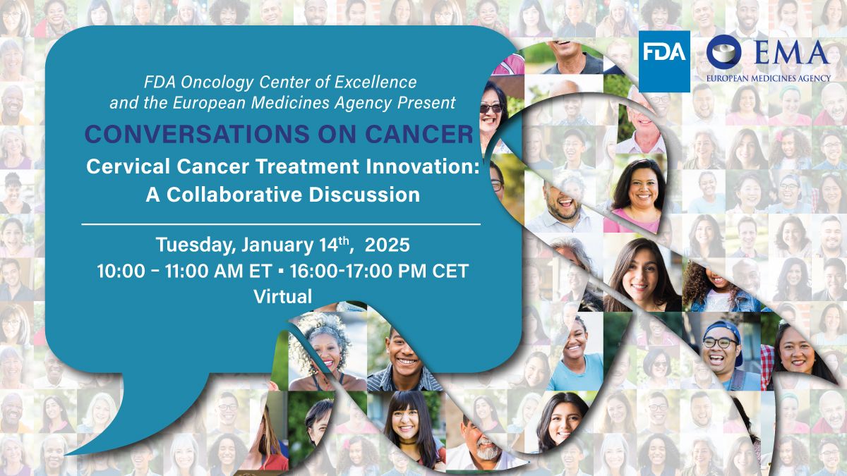 Join us for another “Conversations on Cancer” session, as we mark #CervicalCancerAwarenessMonth.

📅January 14, 16:00-17:00 CET | 10:00-11:00 AM ET
🔗Registration: https://t.co/W9XBc54HIL 