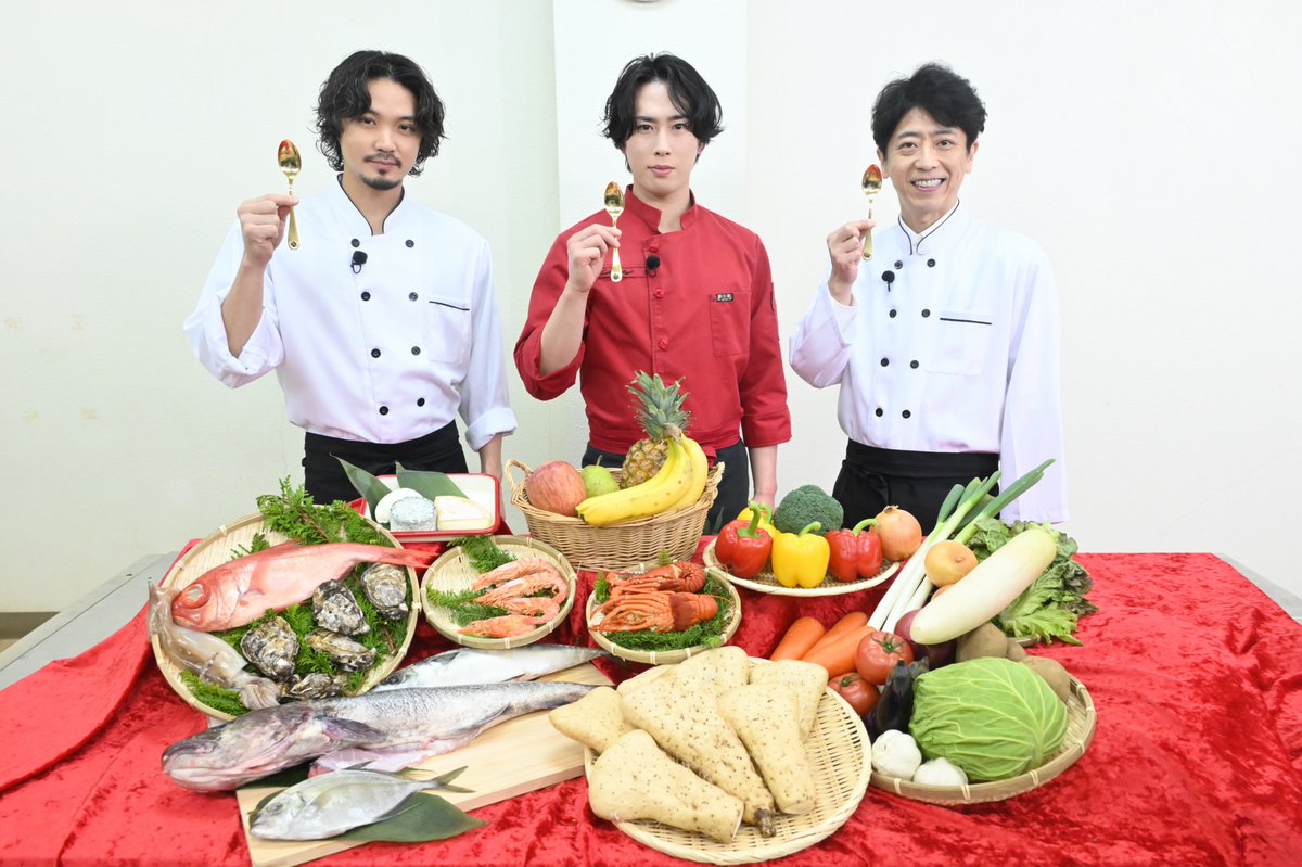 #SnowMan #宮舘涼太 MC🥄
『#黄金のワンスプーン ！』
1月31日(金)よる放送決定🌹✨

今回は #磯村勇斗 さんが来てくれたぞ😎
さらに！磯村さんとも縁のあるメンバー #深澤辰哉 さんへ
料理をお届け🎁
詳細は⇒https://t.co/Aym09jS6GA

#それスノ合体SP 