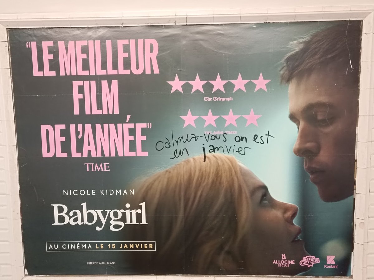 Qui sur tu sois, commentateur anonyme, ton "calmez-vous on est en janvier" m'a fait rire dans le métro ce matin et ça n'avait pas de prix. 