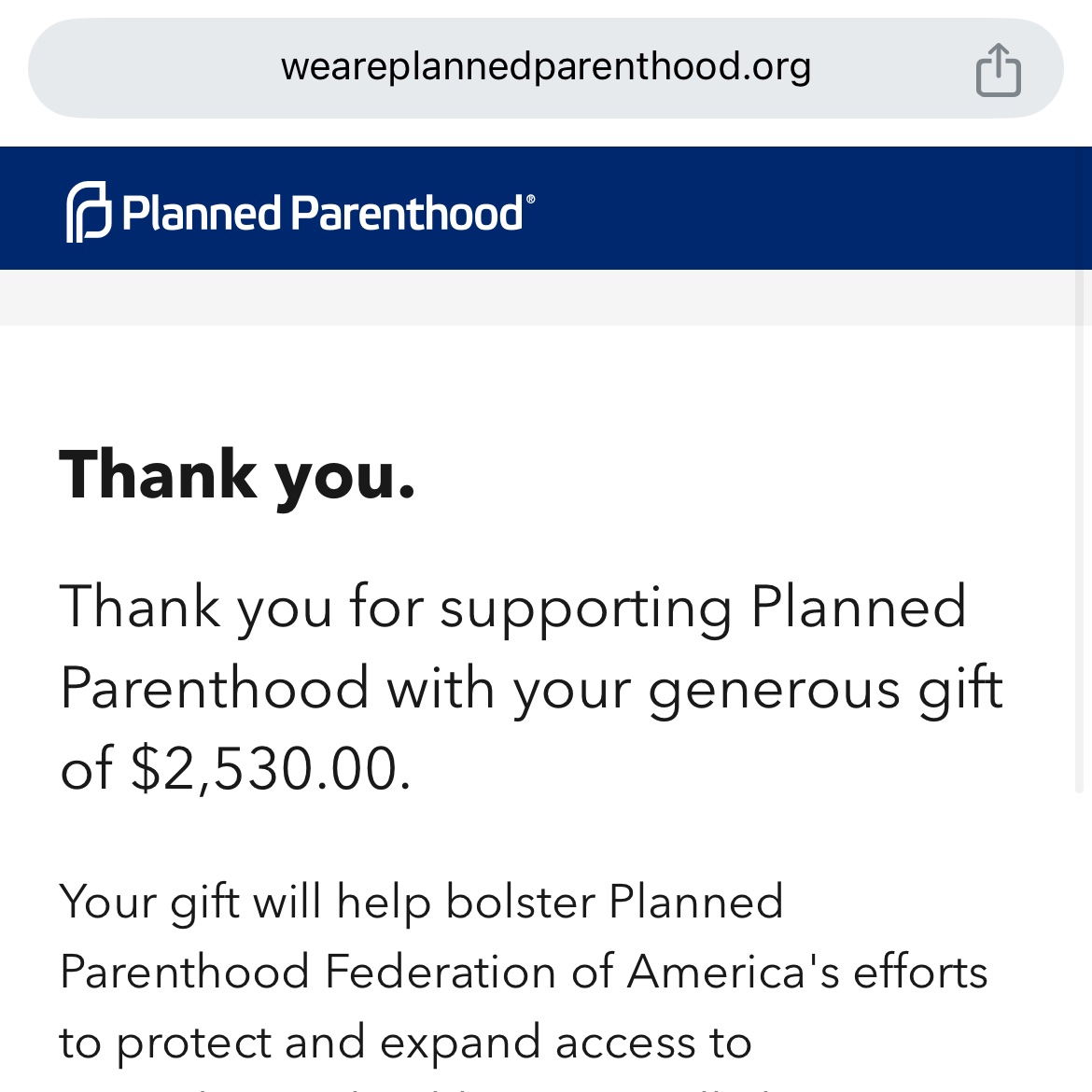 i donated the money from night 1 of my pittsburgh shows to planned parenthood 