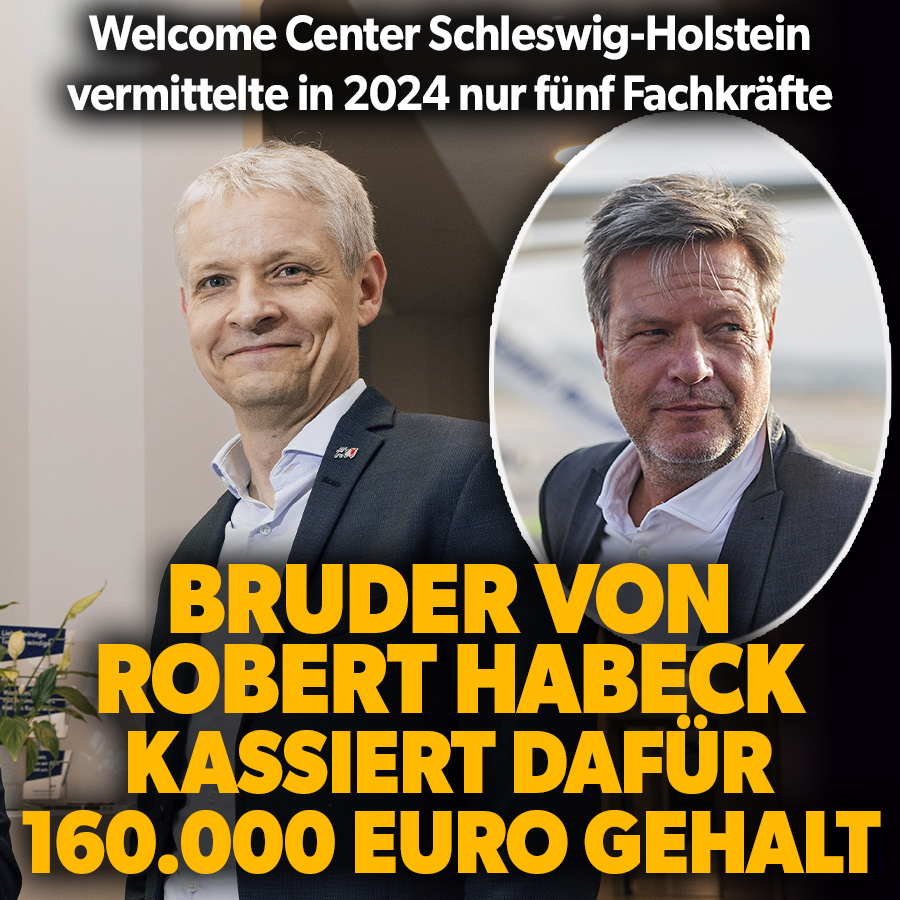 Das Welcome Center wurde gegründet, um mehr Fachkräfte nach Schleswig-Holstein zu holen. Budget: bis 2028 etwa 13 Millionen Euro.

Dr. Hinrich Habeck kassierte in 2023 als Chef 160.000 Euro ohne Boni. Fünf Fachkräfte konnten bisher vermittelt werden.

https://t.co/eZcTUdvxtu 
