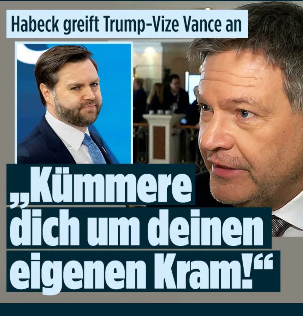Das wird er tun, Herr Habeck. Und in 4 Jahren wird dieser Mann Präsident der Vereinigten Staaten sein und Sie werden wieder das sein, was Sie immer waren: ein mäßig begabter, unterdurchschnittlich erfolgreicher Kinderbuchautor. 