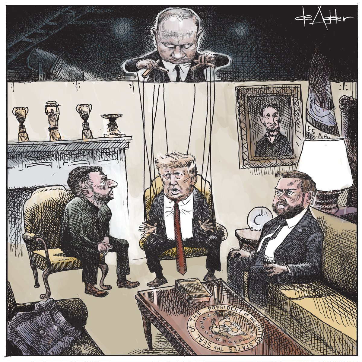This is a cartoon from a week ago. 