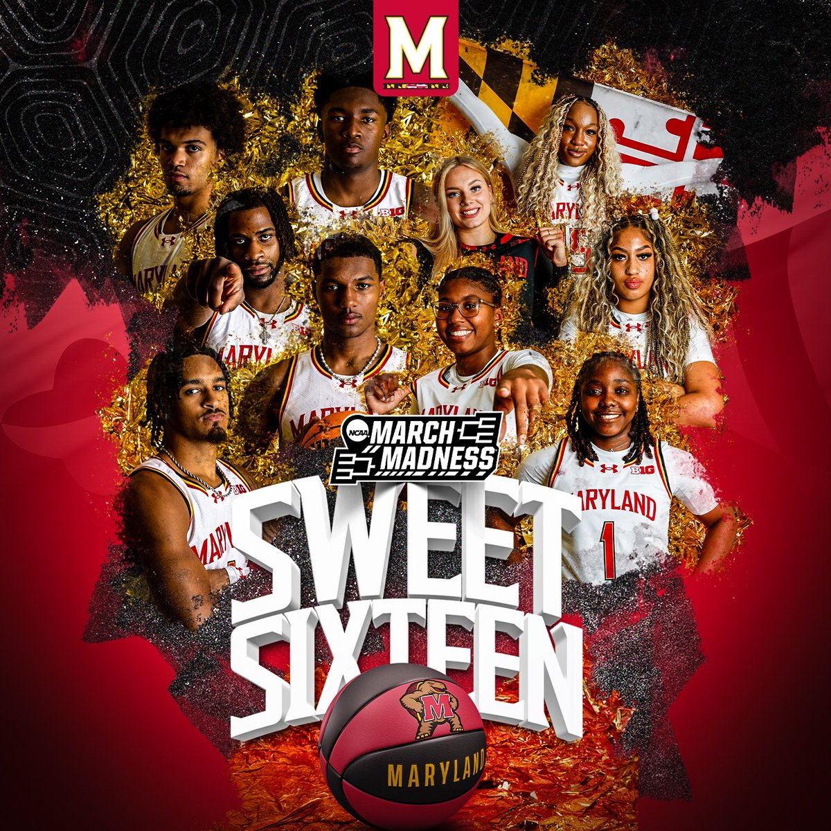 HISTORY MADE!

Both @TerrapinHoops and @TerpsWBB are in the Sweet 16 in the same season for the first time, EVER! 