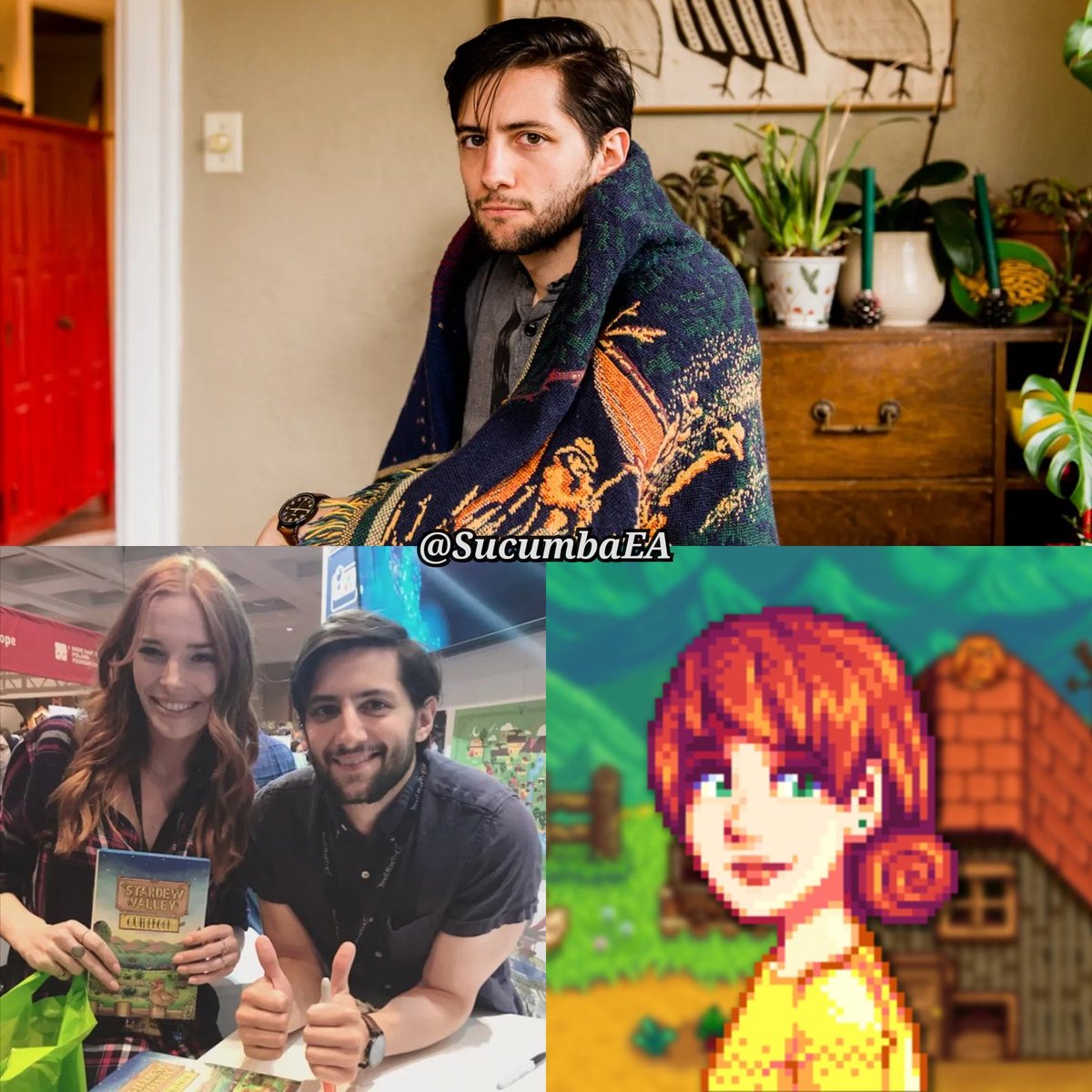 Eric Barone, criador de Stardew Valley, foi apoiado financeiramente por sua namorada, Amber Hageman, uma professora do ensino fundamental, durante 5 anos, enquanto dedicava mais de 10 horas por dia ao desenvolvimento do game.

Eles se casaram, Eric lançou o jogo, faturou mais de 