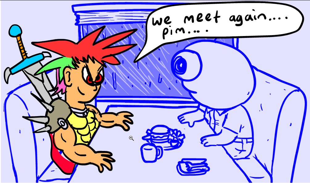 My oc LordMichael finally meets Pim 