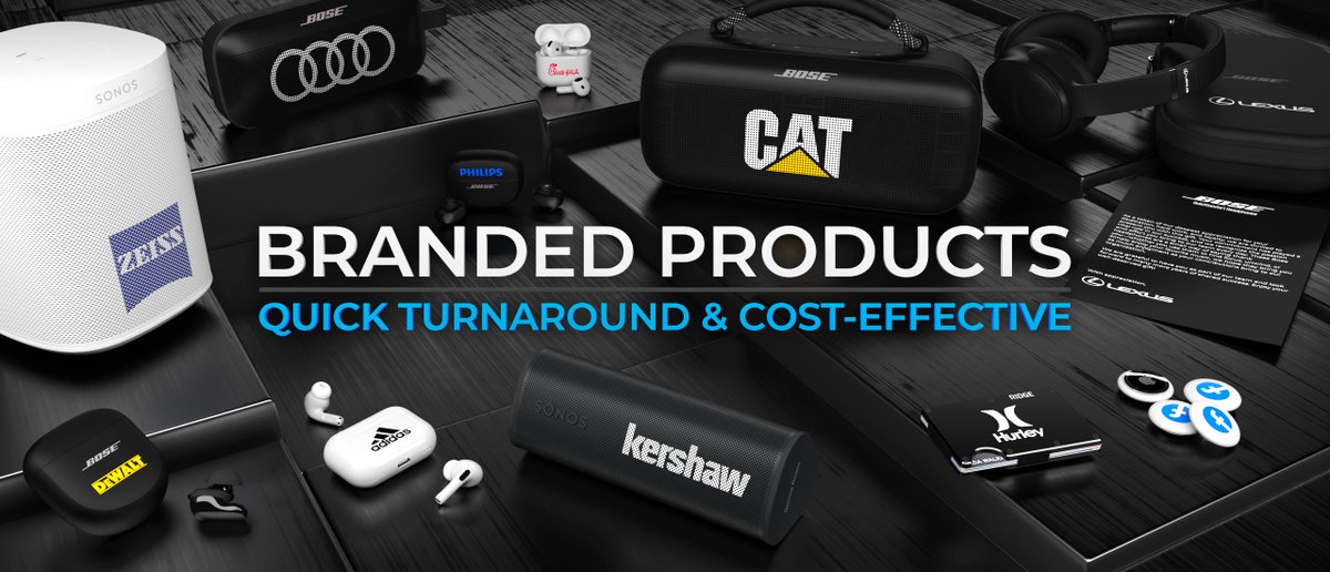 Corporate Gifting, Trade Show Merchandise, Social Media Giveaways....let us help your company create the ultimate in promotional products! 

DM us to get started! 