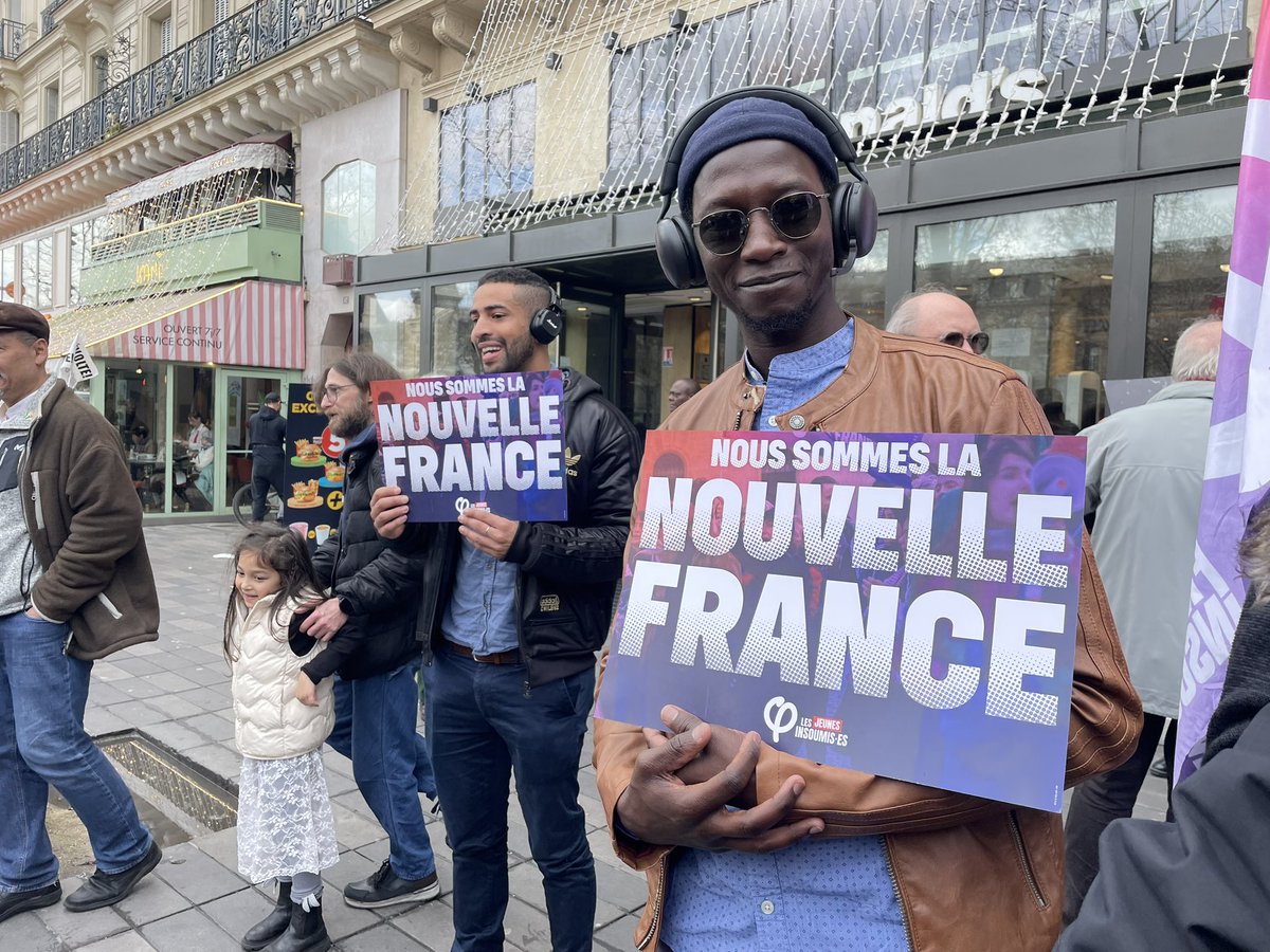 C’est nous la Nouvelle France antiraciste , anticapitaliste, humaniste ! #22mars2025 