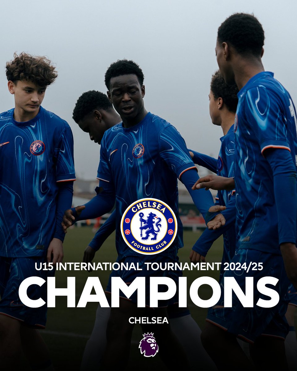 Introducing your Premier League U15 International Tournament champions...

🔵 @ChelseaFC! 🔵 