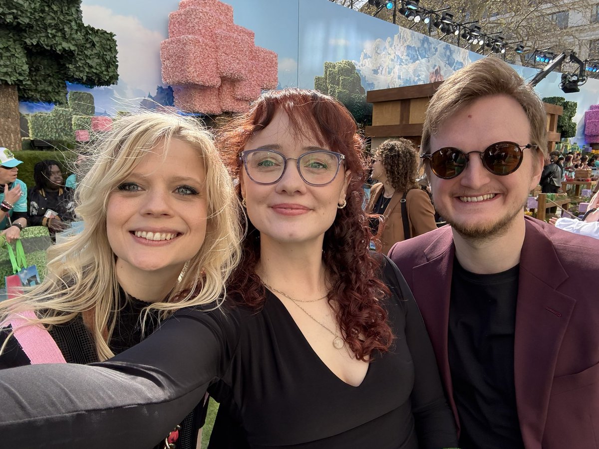 A Minecraft movie premiere 🤩 