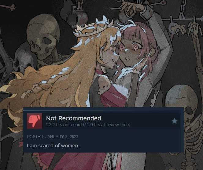 this is still one of the funniest reviews i've received on steam 