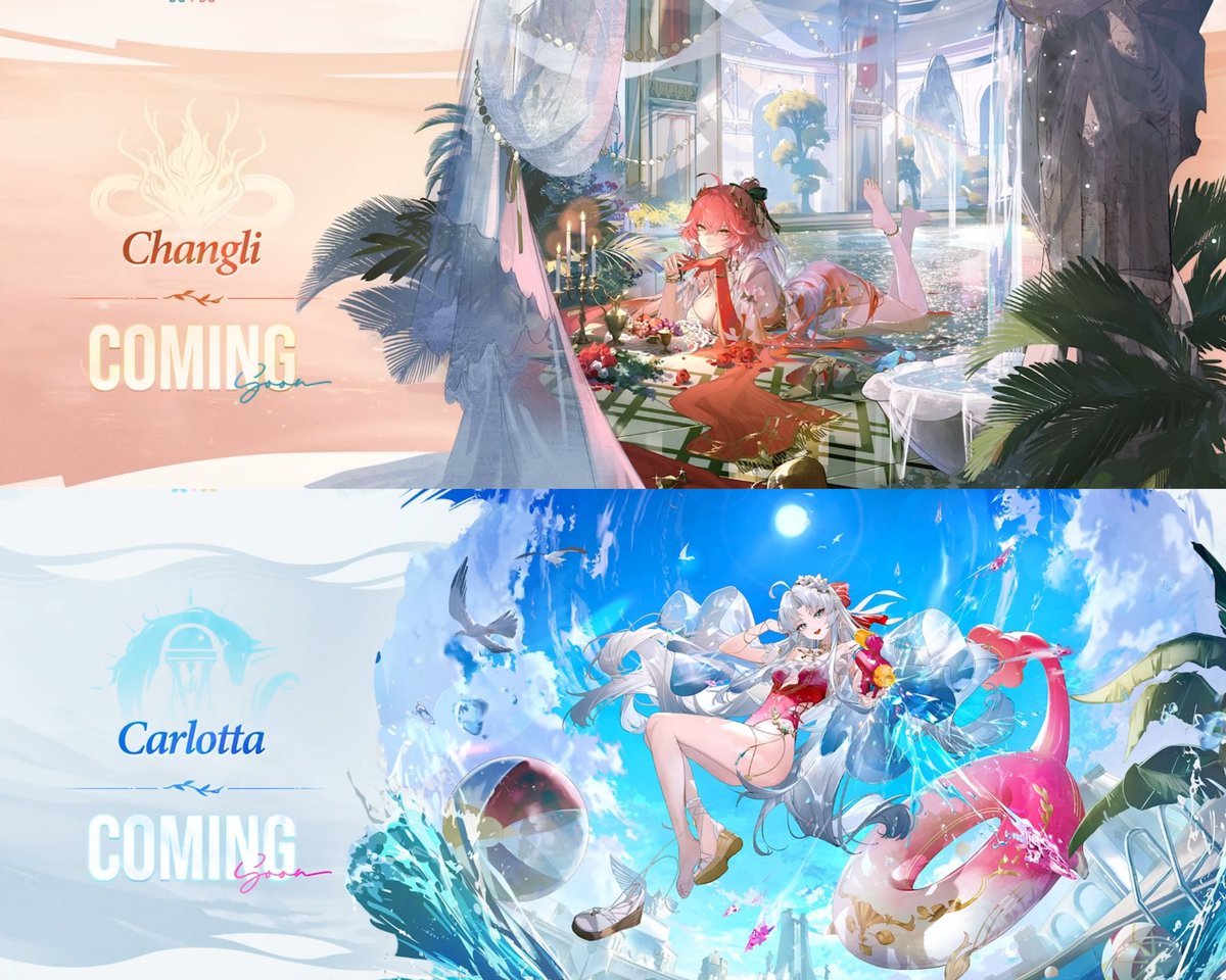 (2.4) NEW SUMMER OUTFITS FOR CHANGLI AND CARLOTTA!!!

#WutheringWaves #鳴潮 