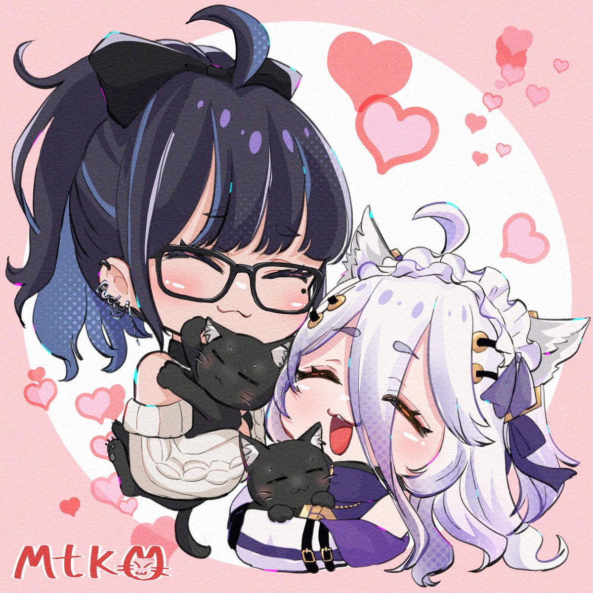 🍕🐈‍⬛❤️🐈‍⬛📛
#ksonART #henyart #VShojoArt 