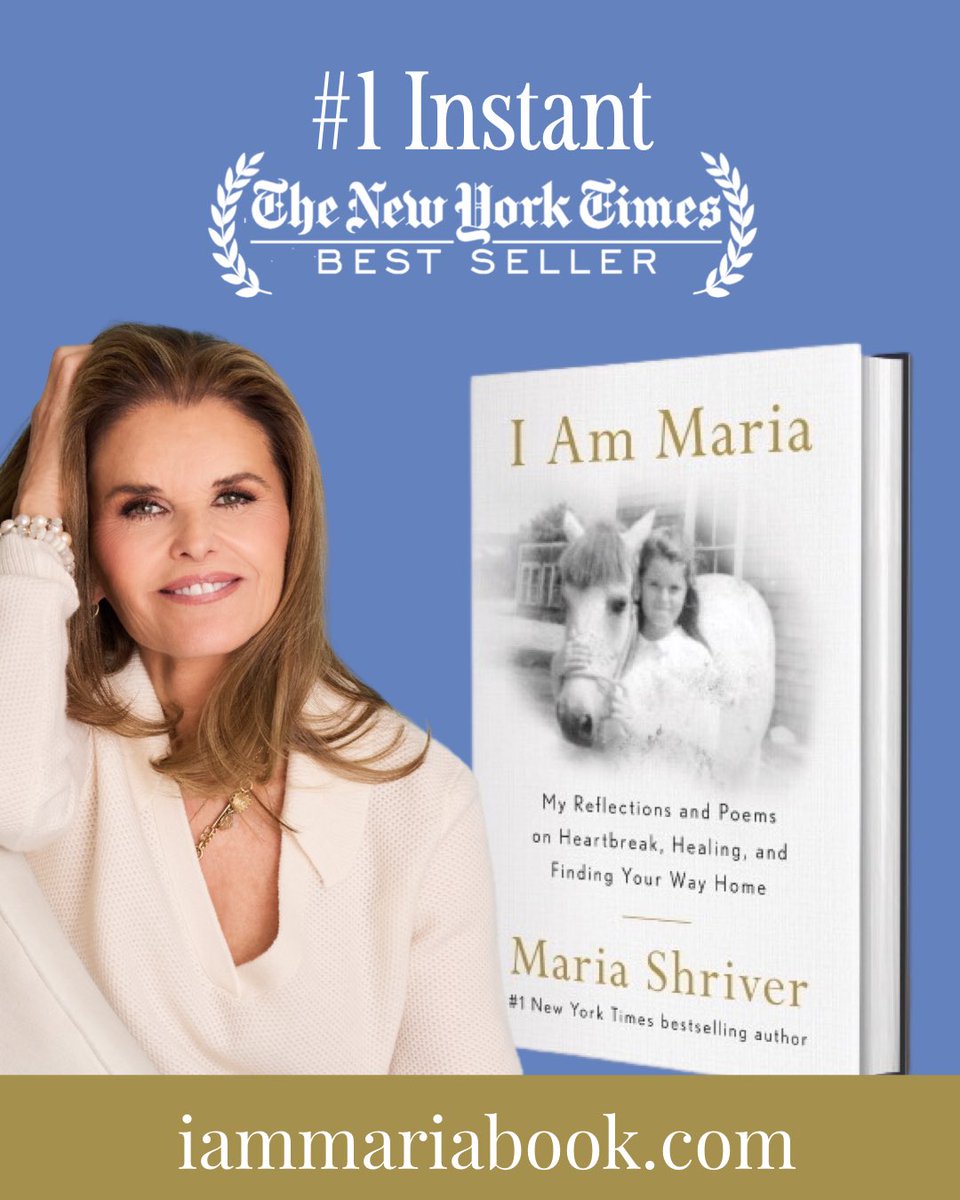 Thank you to everyone who helped make I AM MARIA a No. 1 Instant New York Times Bestseller! I’m humbled, blown away, and thrilled that so many people are reading poetry. I’m honored and grateful that my reflections of heartbreak and healing are resonating with so many of you, and 