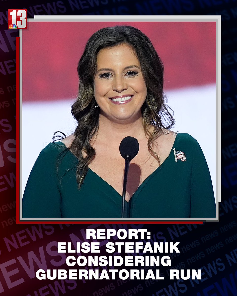 #BREAKING: Rep. Elise Stefanik is looking into running for governor in 2026, sources tell NBC News. ➡️ https://t.co/LSSKUlhUyO 