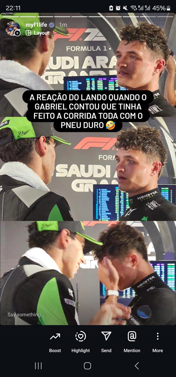 Eu perguntei depois pro Gabriel e a conversa era mesmo essa 😂 