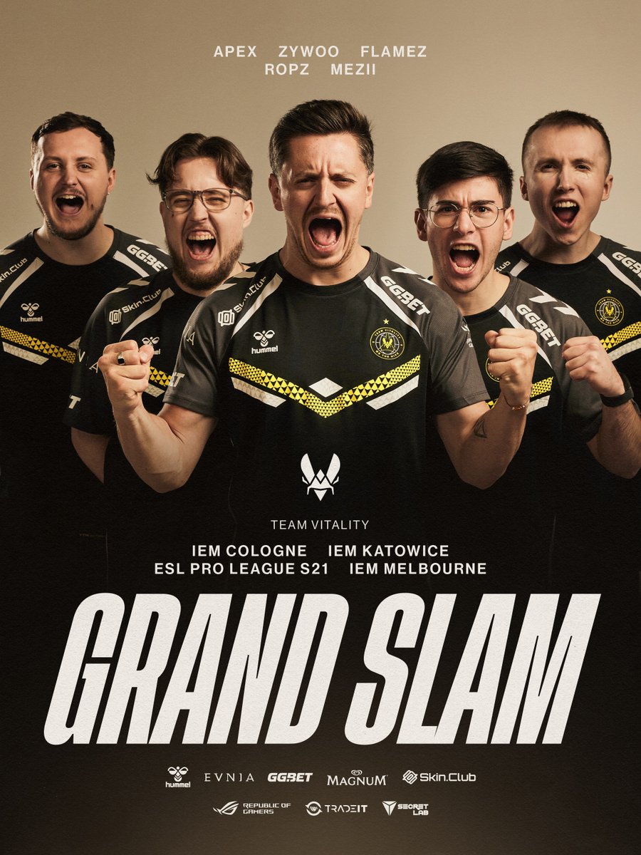 THE GREATEST COUNTER-STRIKE ORGANIZATION

ESL GRAND SLAM CHAMPIONS 🏆

IEM MELBOURNE CHAMPIONS 🏆 
