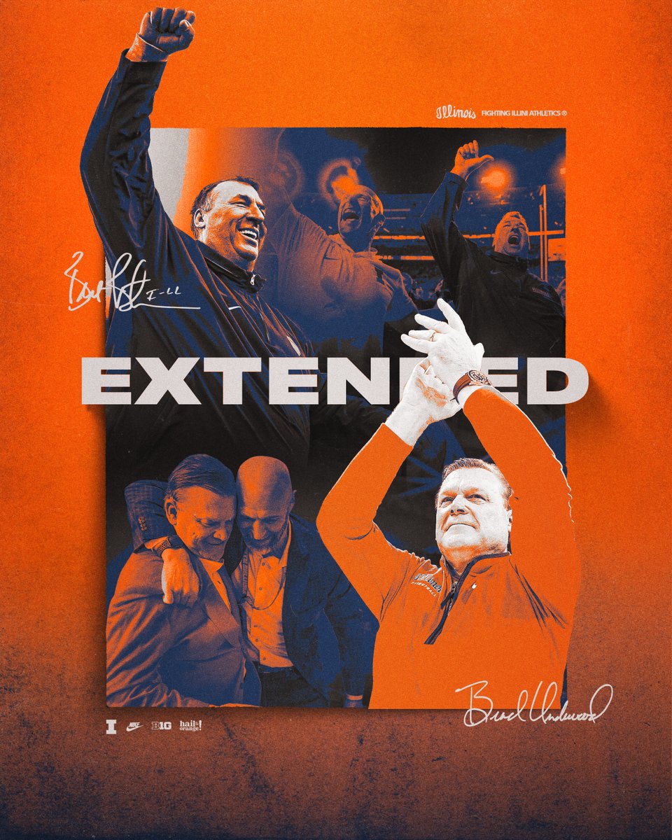 Something special is happening in Champaign. 

We are thrilled to announce the contract extensions of Bret Bielema and Brad Underwood. 