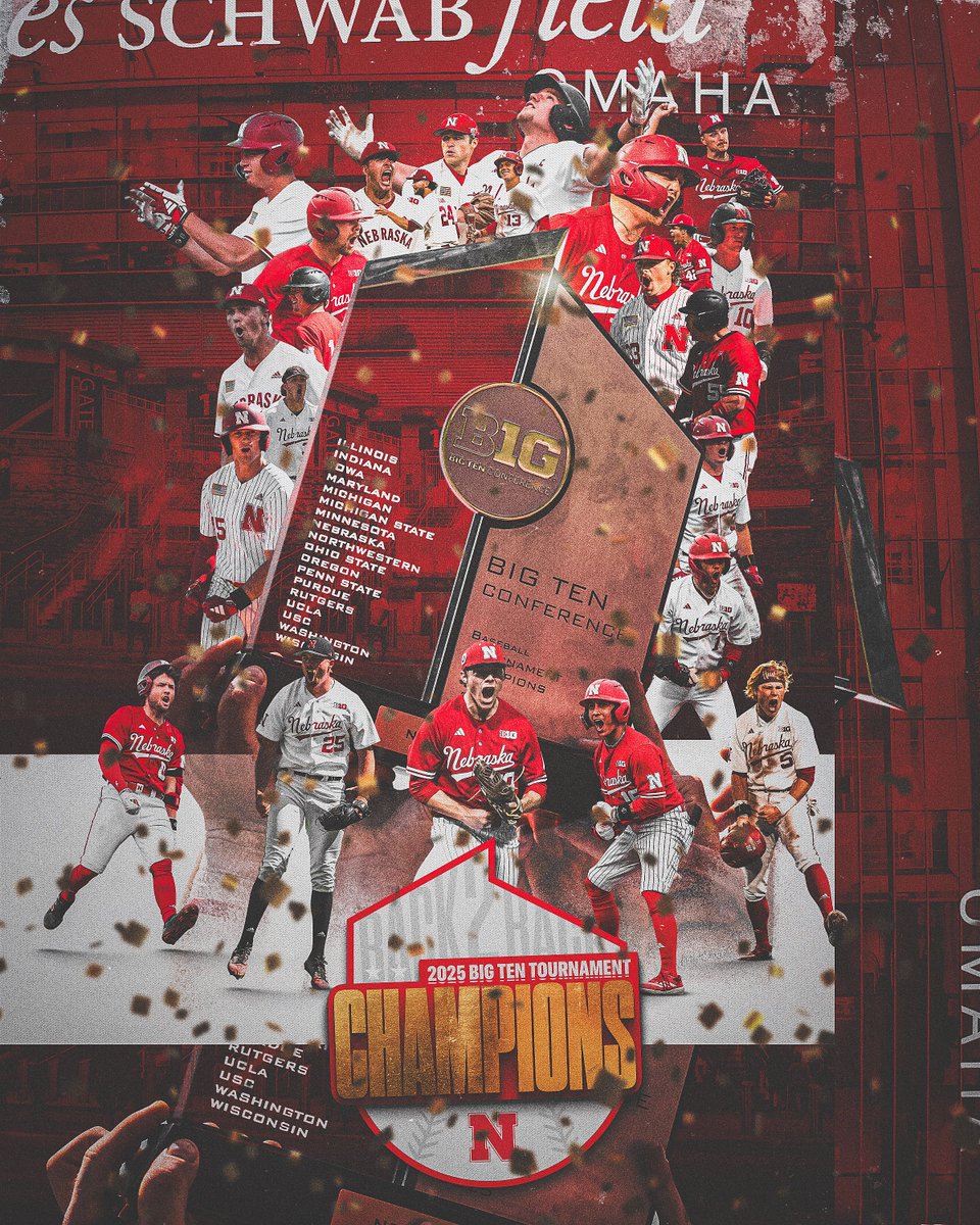 A tradition unlike any other.

YOUR HUSKERS ARE BACK-TO-BACK B1G TOURNAMENT CHAMPIONS. 🏆🏆 