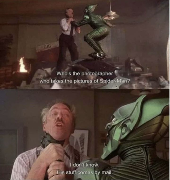 Every bad thing J. Jonah Jameson perpetrated was redeemed in this single scene.

Post some similar moments from film or book. I’m not baiting - I just want to know of more such terrific bits. 