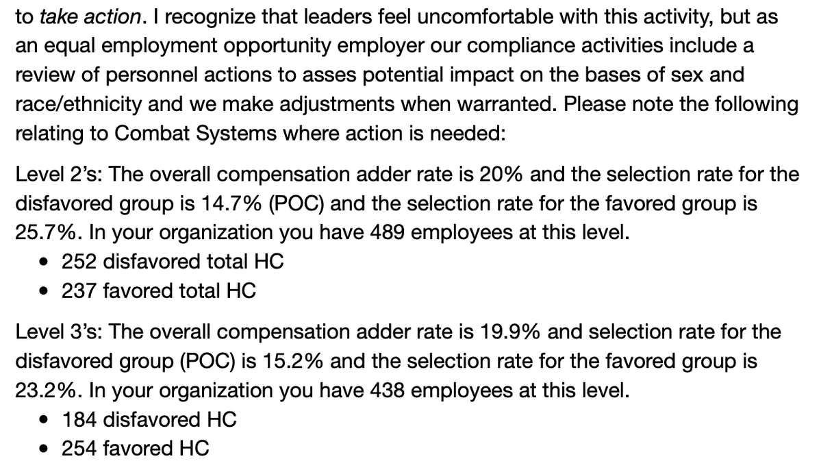 Disgusting: Lockheed Martin keeps a spreadsheet of employees by race, then instructs managers precisely how many whites they must eliminate from the bonus list, even if those employees performed better than their peers. And they wrote it all down, even though it is illegal. 