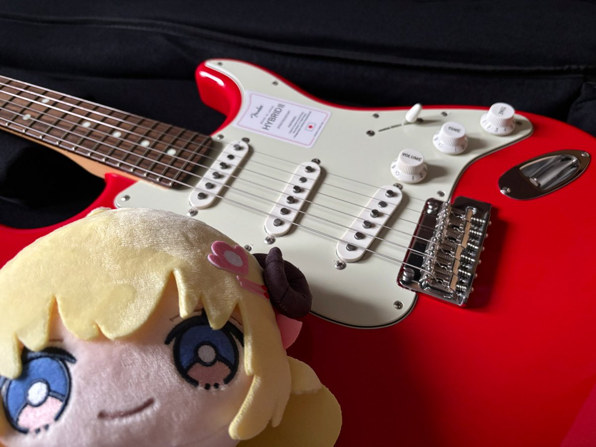 My new guitar…
初心者なのでストラトから🎸 